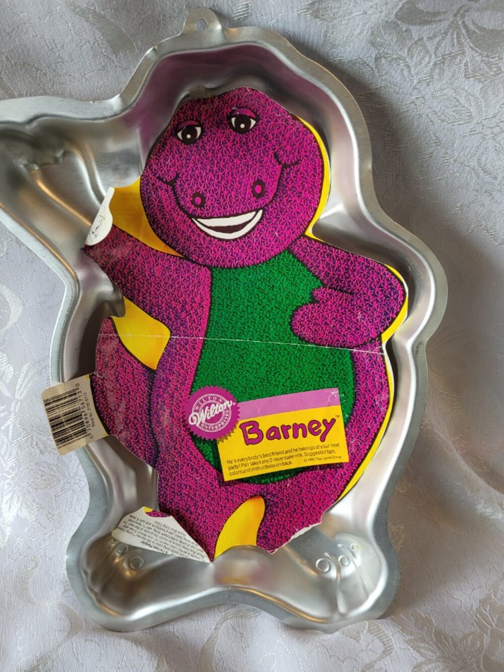 Vintage Wilton Barney Dinosaur Cake Pan Birthday retro 1993